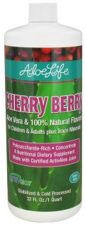 Aloe Life   Aloe Vera Juice Concentrate Cherry Berry   32 oz. (formerly Whole Leaf)