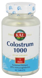 Kal   Colostrum 1000 mg.   60 Tablets
