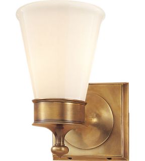 Studio Siena 1 Light Bathroom Vanity Lights in Hand Rubbed Antique Brass SS2001HAB WG