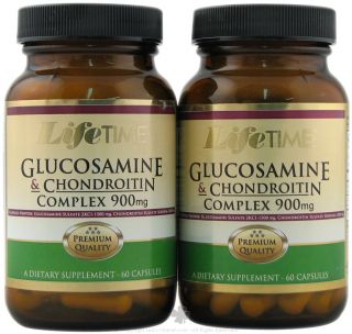 LifeTime Vitamins   Glucosamine & Chondroitin Complex (60+60) Twin Pack 900 mg.   120 Capsules