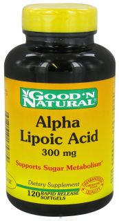 Good N Natural   Alpha Lipoic Acid 300 mg.   120 Softgels