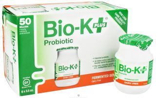 Bio K Plus   Probiotic Fermented Soy Dairy Free Culture 50 Billion CFUs   6 x 3.5 oz.