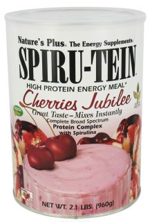 Natures Plus   Spiru Tein High Protein Energy Meal Cherries Jubilee   2.1 lbs.