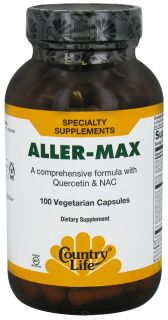 Country Life   Aller Max With Quercetin & NAC   100 Vegetarian Capsules Formerly Biochem