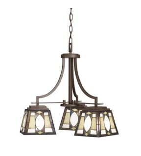 Denman 3 Light Chandeliers in Olde Bronze 66121