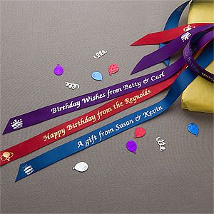 Personalized Birthday Ribbon   Birthday Cheer