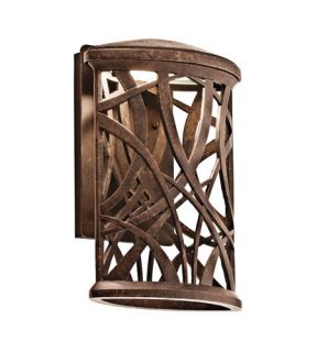 Maya Palm Outdoor Wall Lights in Aged Bronze 49249AGZLED