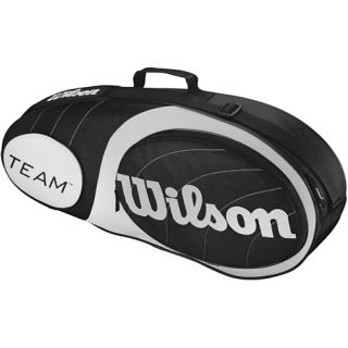 Wilson Team 3 Pack Bag Black/Silver Wilson Tennis Bags