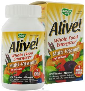 Natures Way   Alive Multi Vitamin Whole Food Energizer   90 Tablets