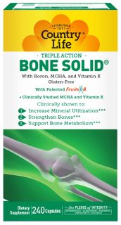 Country Life   Bone Solid   180 Capsules