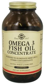 Solgar   Omega 3 Fish Oil Concentrate   120 Softgels