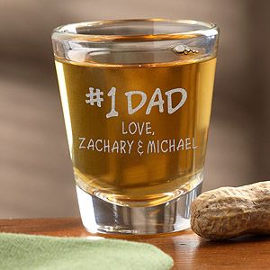 Personalized Shot Glass For Number One Dad