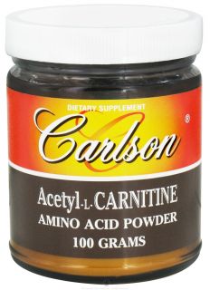 Carlson Labs   Acetyl L Carnitine Amino Acid Powder 1200 mg.   100 Grams