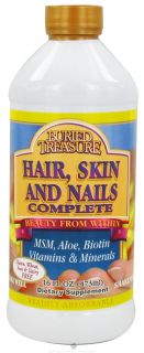 Buried Treasure Products   Hair, Skin, and Nails Complete   16 oz.