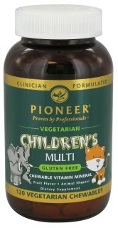 Pioneer   Childrens Multi Vegetarian Fruit Flavor   120 Chewables