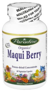 Paradise Herbs   Organic Maqui Berry   60 Vegetarian Capsules