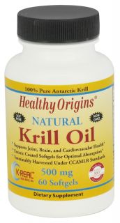 Healthy Origins   Natural Krill Oil 500 mg.   60 Softgels