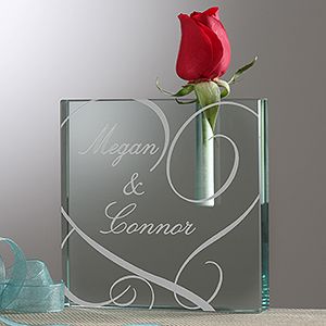 Personalized Bud Vase   Couple In Love