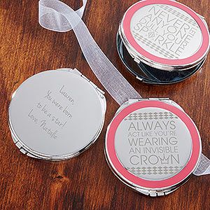 Personalized Compact Mirror   Daily Wit