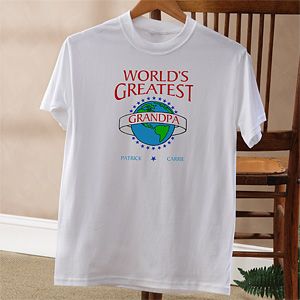 Personalized Custom T Shirt   Worlds Greatest Design