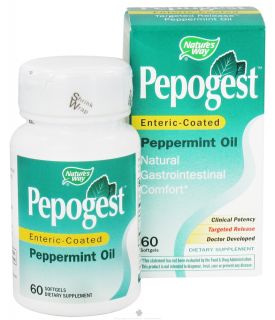 Natures Way   Pepogest Peppermint Oil   60 Softgels