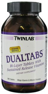 Twinlab   DualTabs Mega Vitamin & Mineral Formula   200 Tablets