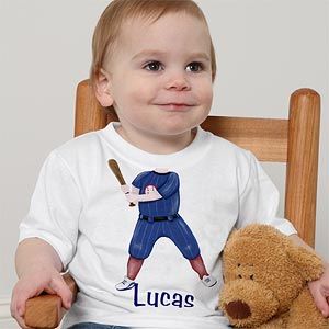 Personalized T Shirts for Boys    Cowboy or Baseball Player