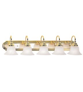 Belmont 5 Light Bathroom Vanity Lights in Polished Brass & Chrome 1005 25