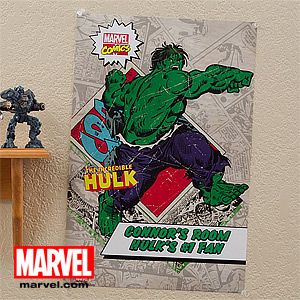 Personalized Marvel Comics Superhero Posters   Iron Man, Spiderman, Hulk, Thor,