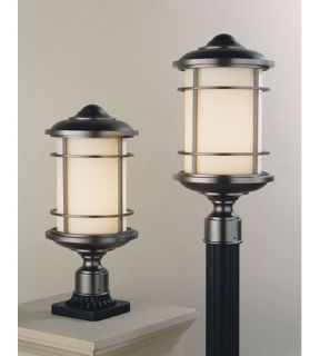 Lighthouse 1 Light Post Lights & Accessories in Burnished Bronze OL2207BB