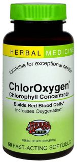 Herbs Etc   ChlorOxygen Chlorophyll Concentrate Alcohol Free   60 Softgels