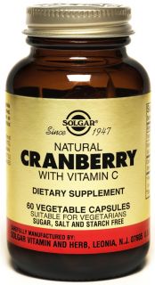 Solgar   Natural Cranberry With Vitamin C   60 Vegetarian Capsules Formerly Extract