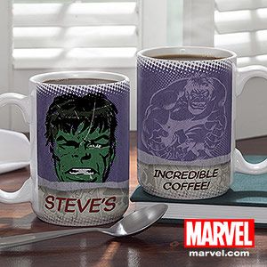 Personalized Marvel Superhero Faces Coffee Mugs   Silver Surfer, Thing, Luke Ca