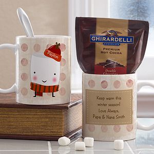 Personalized Mug & Hot Cocoa   Marshmallows