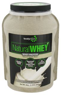 Bodylogix   Natural Whey Protein Natural Vanilla Bean   1.85 lbs.