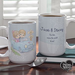 Large Personalized Coffee Mugs   Precious Moments Couple