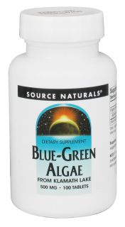 Source Naturals   Blue Green Algae 500 mg.   100 Tablets