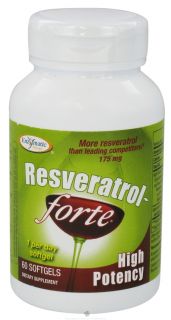 Enzymatic Therapy   Resveratrol Forte High Potency   60 Softgels