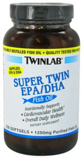 Twinlab   Super Twin EPA/DHA Fish Oil   100 Softgels