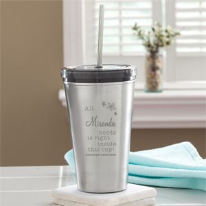 Personalized Stainless Steel Tumblers   All I Need