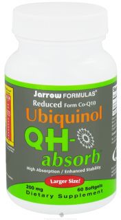 Jarrow Formulas   Ubiquinol QH Absorb 200 mg.   60 Softgels