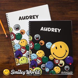 Personalized Smiley Face Notebooks for Kids