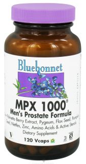 Bluebonnet Nutrition   MPX 1000 Mens Prostate Formula   120 Vegetarian Capsules