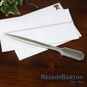 Personalized Silver Letter Openers   Reed & Barton