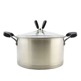 3 QT 3 Layer Stainless steel Soup Pot with Plastic Handle and Cover