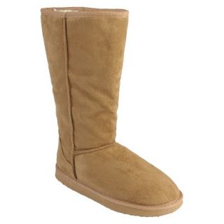 Womens Journee Collection Ladies 12 Inch Faux Suede Boot   Camel (6)