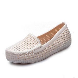 Plastic Womens Flat Heel Comfort Loafers Shoes(More Colors)