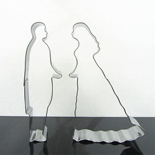Prince and Princess Cookie Cutter Set, Valentines Day, Stainless Steel