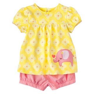 Just One YouMade by Carters Girls 2 Piece Set   Pink/Yellow 24 M