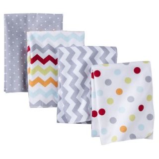 4pk Flannel Receiving Blankets   Dots by Circo